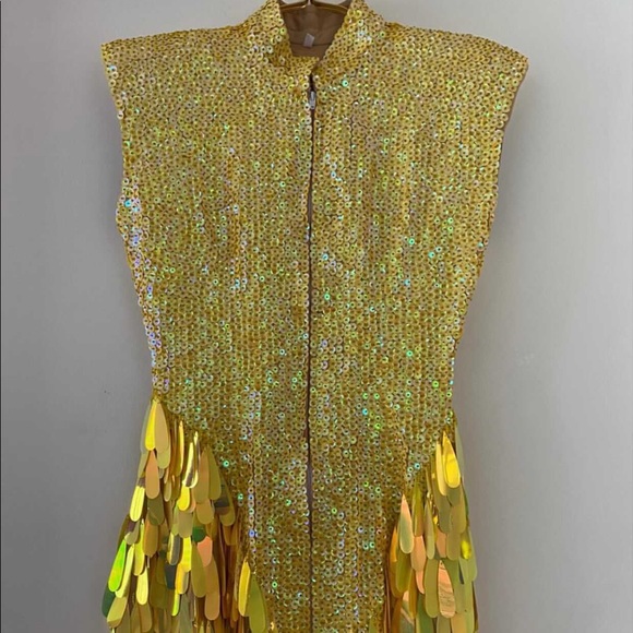 COPY - Acid Yellow Disuko Dress - Picture 2 of 3